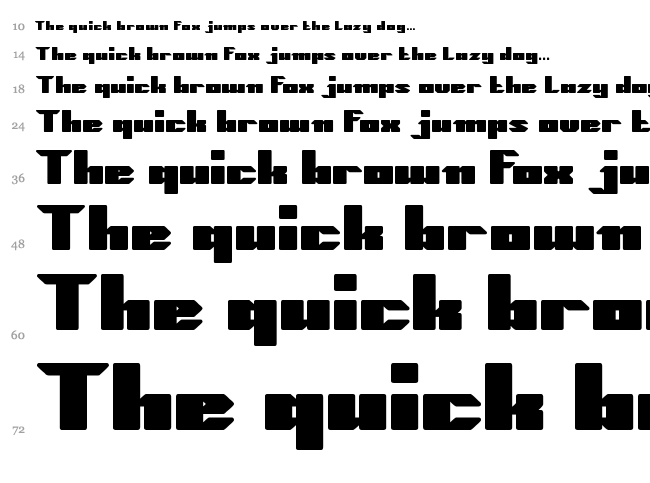 High Speed font waterfall